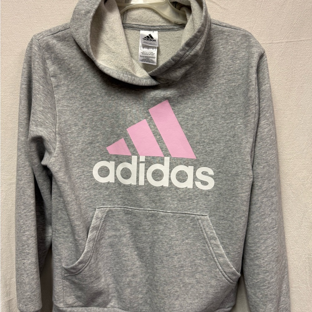 Adidas Light Gray Fleece Jacket